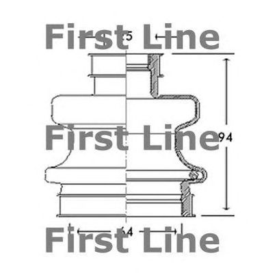 FIRST LINE fcb2758 -  Пыльник, приводной вал